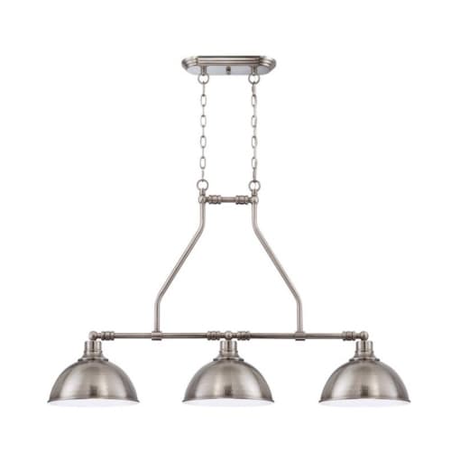 Craftmade Timarron Island Pendant Light w/o Bulbs, 3 Lights, E26, Antique Nickel