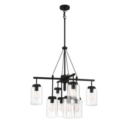 Craftmade Crosspoint Outdoor Chandelier w/o Bulbs, 8 Lights, E26, Espresso