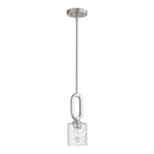 Craftmade Collins Mini Pendant Fixture w/o Bulb, 1 Light, E26, Polished Nickel