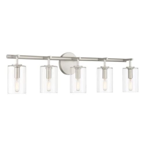 Craftmade Hailie Vanity Light Fixture w/o Bulbs, 5 Lights, E12, Satin Nickel