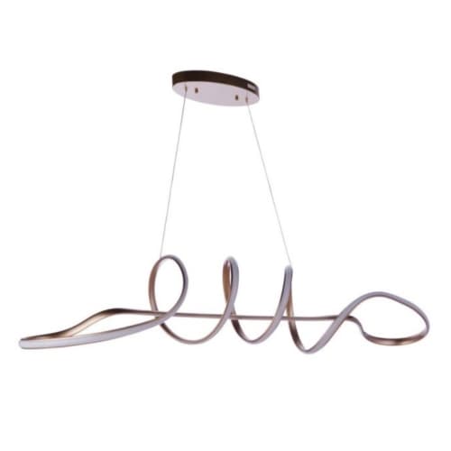 Craftmade 33W LED Pulse Island Pendant, Dim, 2270 lm, 3000K, Champagne Brass