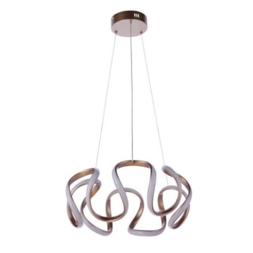 Craftmade 34W LED Pulse Pendant Light, Dim, 2410 lm, 3000K, Champagne Brass