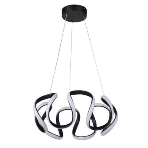 Craftmade 34W LED Pulse Pendant Light, Dim, 2410 lm, 90 CRI, 3000K, Flat Black