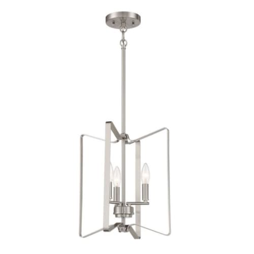 Craftmade Shayna Pendant Light Fixture w/o Bulbs, 3 Lights, E12, Polished Nickel