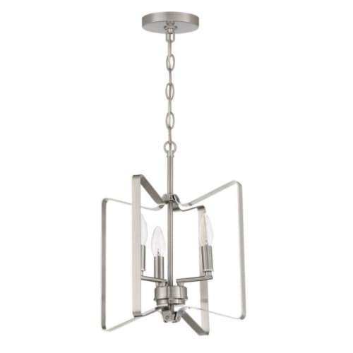 Craftmade Shayna Semi Flush Fixture w/o Bulbs, 3 Lights, E12, Polished Nickel