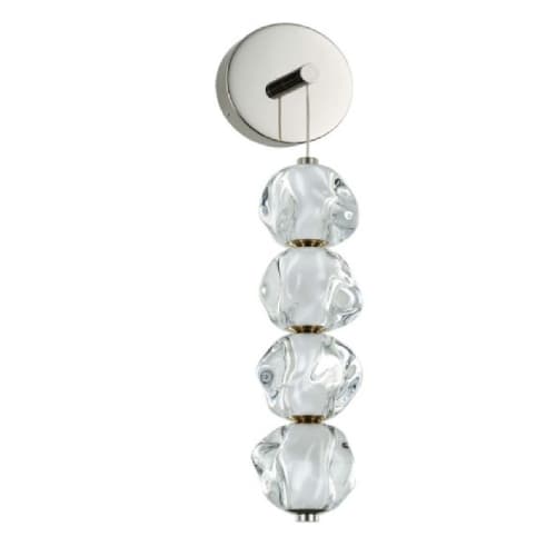 Craftmade 16W LED Jackie Wall Sconce, 4 Lights, Dim, 821 lm, 3000K, Nickel