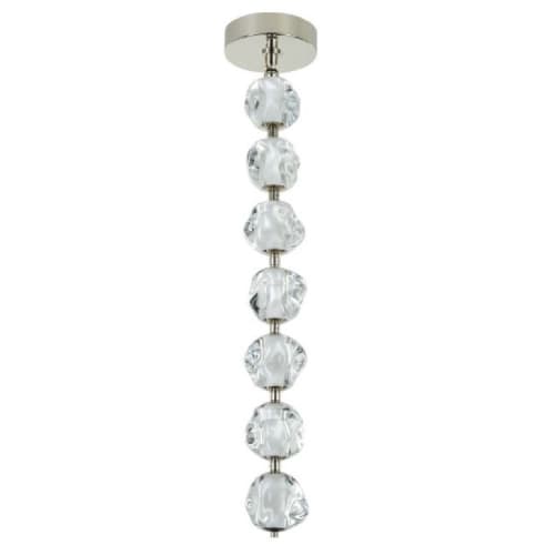 Craftmade 28W LED Jackie Pendant Light, 7 Lights, Dim, 1436 lm, 3000K, Nickel