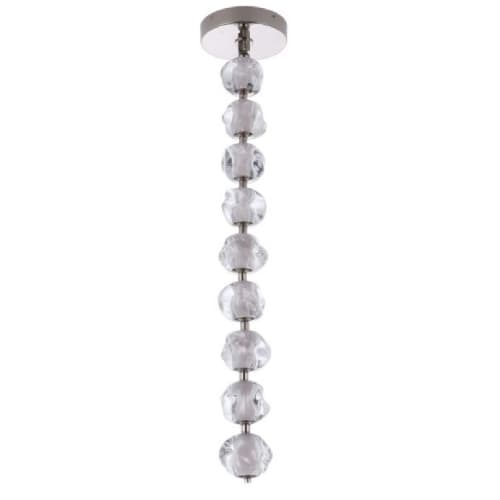 Craftmade 36W LED Jackie Pendant Light, 9 Lights, Dim, 1847 lm, 3000K, Nickel