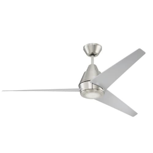 Craftmade 56-in 56W Acadian Indoor Ceiling Fan w/ Bulb, 4-Speed, 3-Blade, Nickel