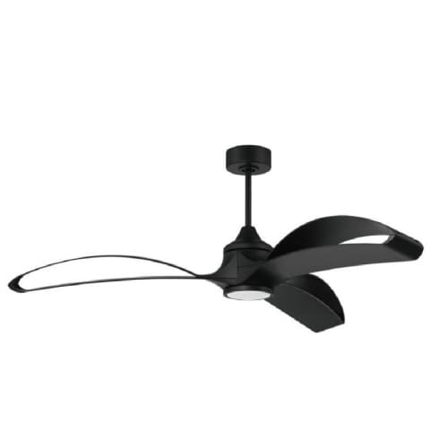 Craftmade 60-in 31W Bandeaux Ceiling Fan w/Wi-Fi & Bulb, 6-Speed, 3-Blade, Black