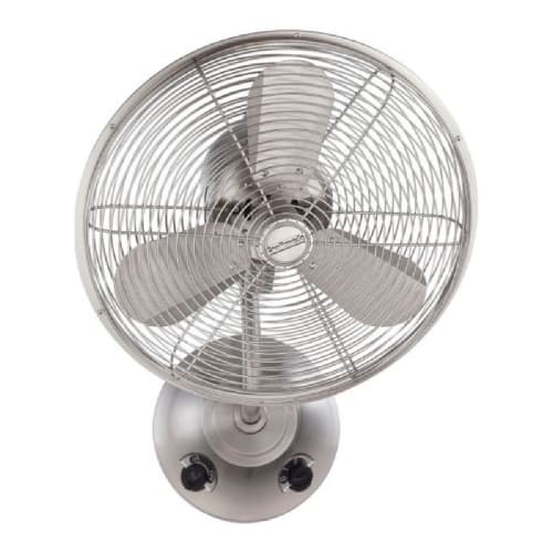 Craftmade 14-in 44W Bellows I Hard Wired Wall Fan, 3-Speed, 3-Blade, Nickel