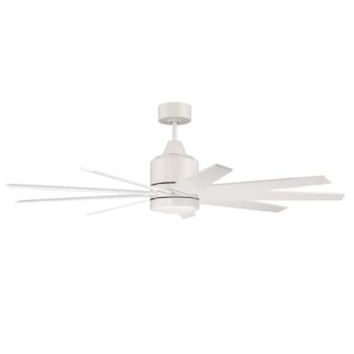 Craftmade 60-in 32W Champion Ceiling Fan w/ Bulb, 6-Speed, 9-Blade, Matte White