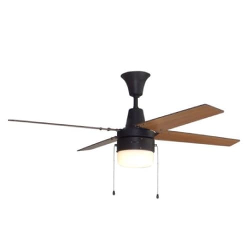 Craftmade 48-in 55W Connery Ceiling Fan w/ Bulb, 3-Speed, 4-Blade, Aged Bronze