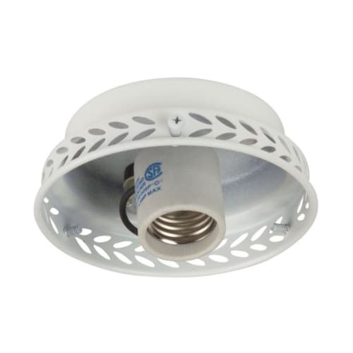 Craftmade 4-in 9W LED Universal Fan Light Fitter, E26, 80 CRI, 750lm, Nickel