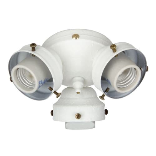 Craftmade 27W LED Universal Light Fitter, 3 Light, E26, 3000K, White