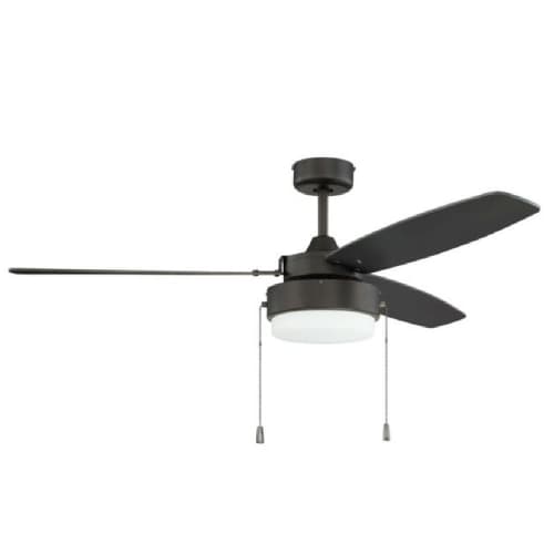 Craftmade 52-in 57W Intrepid Ceiling Fan w/ Bulb, 3-Speed, 3-Blade, Espresso