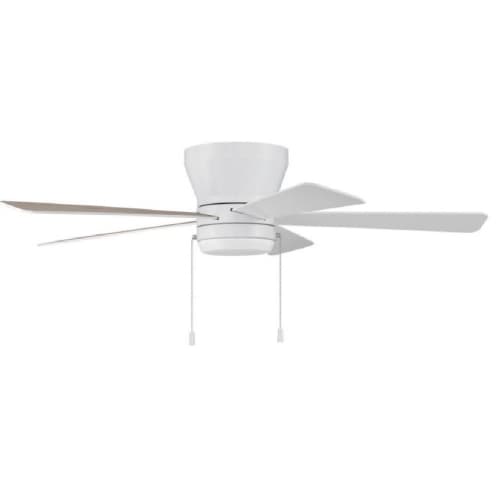 Craftmade 52-in 71W Merit Indoor Ceiling Fan w/ Bulb, 3-Speed, 5-Blade, White