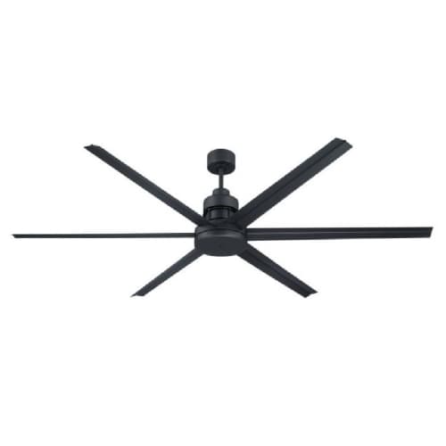 Craftmade 72-in 30W Mondo Ceiling Fan w/o Bulb, 6-Speed, 6-Blade, Flat Black