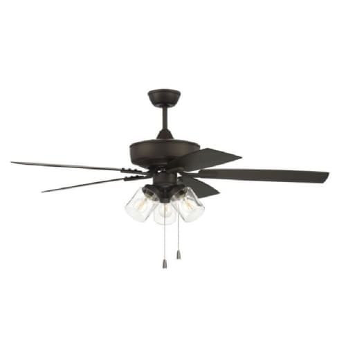 Craftmade 52-in 64W Outdoor Pro Plus 104 Ceiling Fan, 3-Speed, 5-Blade, Espresso