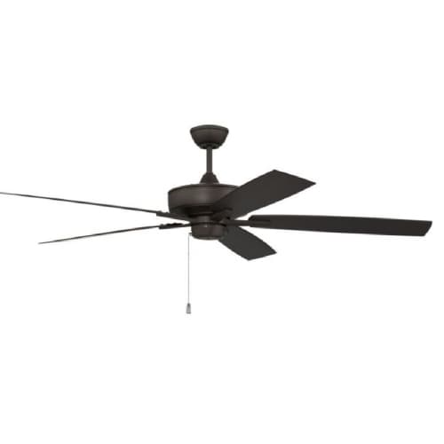 Craftmade 60-in 81W Outdoor Super Pro 60 Ceiling Fan, 3-Speed, 5-Blade, Espresso