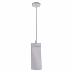 7W LED Drama Mini Pendant Light w/ Bulb, 1 Light, 280 lm, 3000K, White