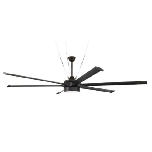 Craftmade 102-in 96W Prost 102 Ceiling Fan w/ Bulb, 6-Speed, 6-Blade, Flat Black