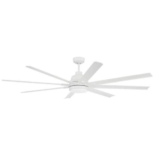 Craftmade 72-in 42W Rush Ceiling Fan w/ Bulb, 6-Speed, 8-Blade, White