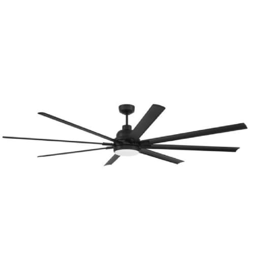 Craftmade 84-in 37W Rush Ceiling Fan w/ Bulb, 6-Speed, 8-Blade, Flat Black