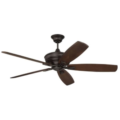 Craftmade 60-in 34W Santori Ceiling Fan w/o Bulb, 6-Speed, 5-Blade, Espresso