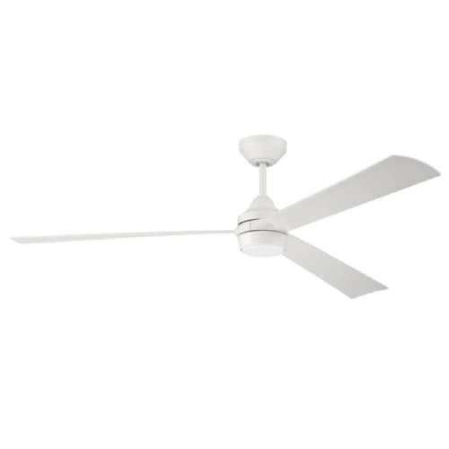 Craftmade 60-in 24W Sterling Ceiling Fan w/ Bulb, 6-Speed, 3-Blade, White