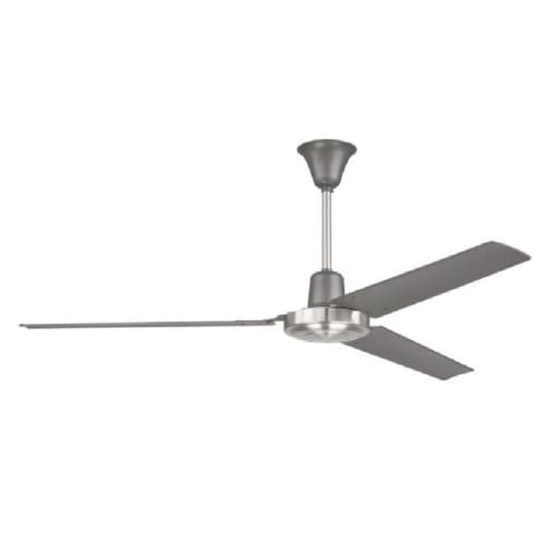 Craftmade 56-in 64W Utility Ceiling Fan w/o Bulb, 4-Speed, 3-Blade, Titanium