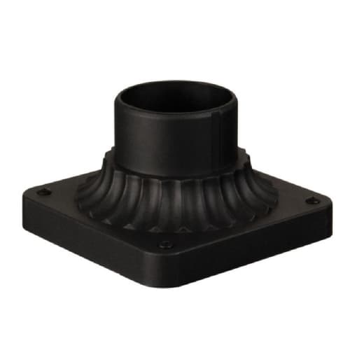 Craftmade Decorative Post Adapter Base for 3-in Post Tops, Textured Black