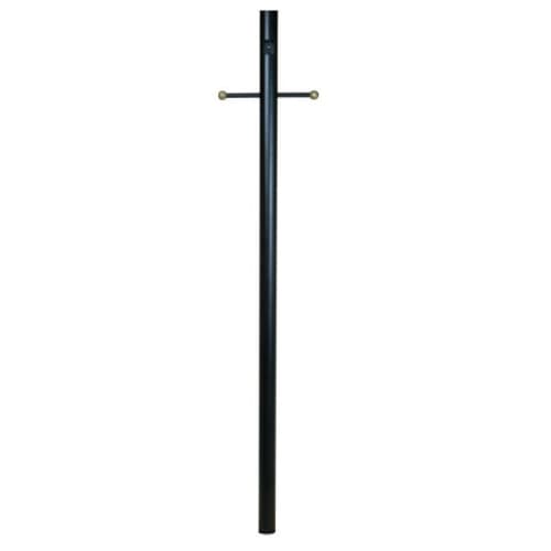 Craftmade 84-in Smooth Direct Burial Post for Post Mounts w/ Photocell, Black