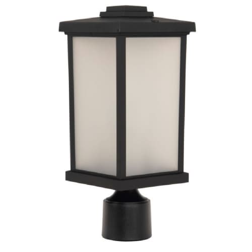 Craftmade Resilience Outdoor Post Mount Fixture w/o Bulb, E26, Black/Frosted