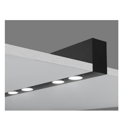 Eurofase 320W Construct Trimless Recessed Mount Kits, Black, Rectangle Shape.