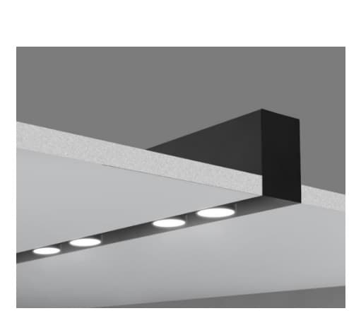 Eurofase 80W Construct Trimless Recessed Mount Kits, White, Straight Shape.