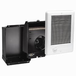 Cadet 1500W at 240V Com-Pak Wall Heater, Complete Unit with Thermostat, White
