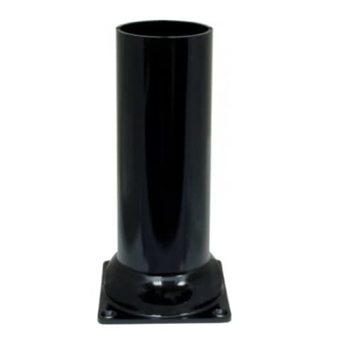 Dabmar 9-in x 4.33-in Pier Mount for Post Top Light, Black