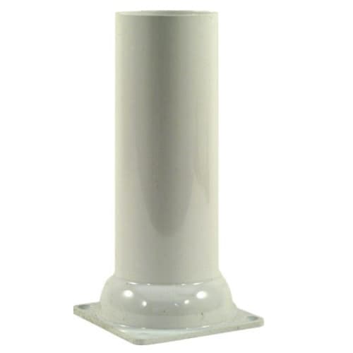 Dabmar 9-in x 4.33-in Pier Mount for Post Top Light, White