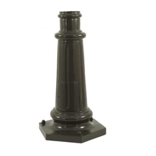 Dabmar 21-in x 10-in Surface Mount Base for 7ft Direct Burial Pole, Large, Bronze