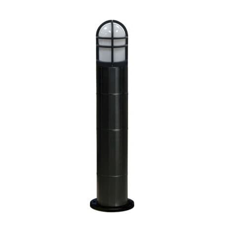 Dabmar 20W Round LED Bollard Pathway Light, 3000K, Black