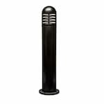 Dabmar 3.5-ft 25W Amber LED Bollard, E26, 100V-277V, Black