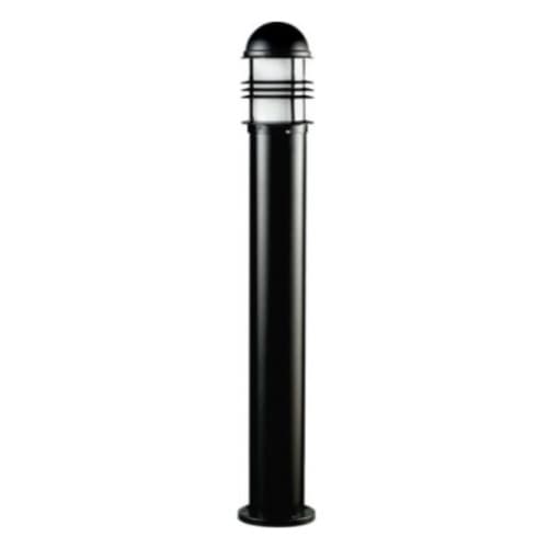 Dabmar Open Cage Aluminum Bollard Light w/o Bulb, E26, 120V, Black