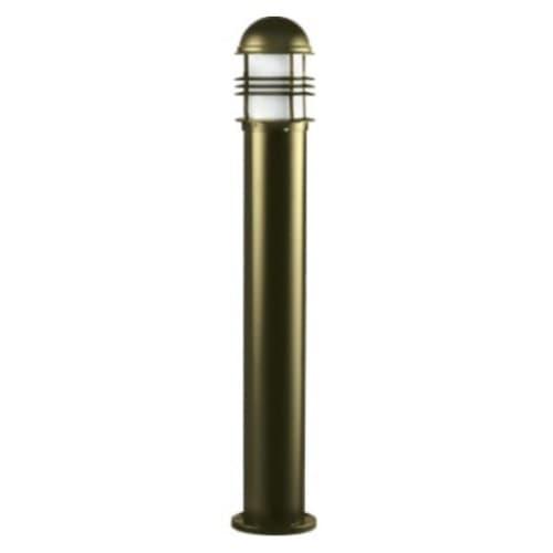 Dabmar 20W LED Open Cage Aluminum Bollard Light, G24, 120V-277V, 5000K, BZ