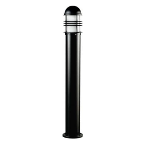 Dabmar 9W LED Open Cage Aluminum Bollard Light, GU24, 120V, 4000K, Black