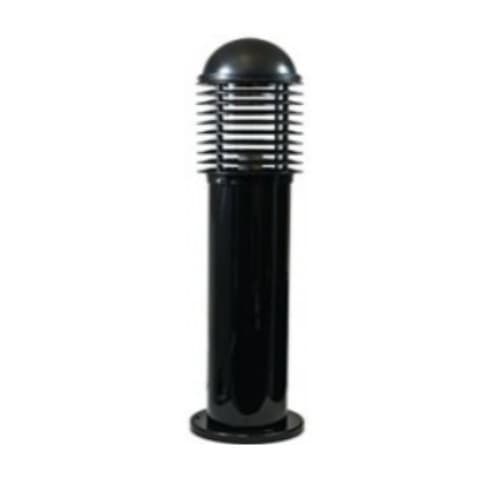 Dabmar 12W LED Caged PVC Mini Bollard Light, G24, 120V-277V, 5000K, Black