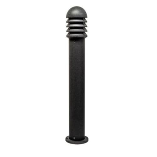 Dabmar 12W LED Shuttered Bollard Light, G24, 120V-277V, 5000K, CL/BK