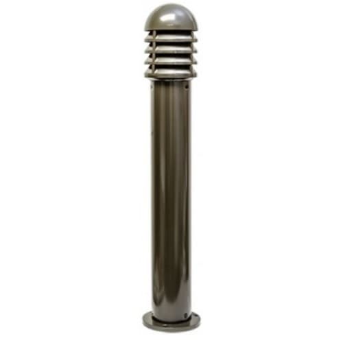 Dabmar 12W LED Shuttered Bollard Light, G24, 120V-277V, 5000K, CL/BZ