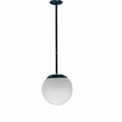 Dabmar 18-in 30W LED Drop Down Globe Ceiling Light w/ 24-in Stem, 85V-265V, 5000K, Verde Green