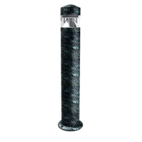 Dabmar 6W LED Bollard Light w/ Clear Lens, E26, 120V, 3000K, Verde Green